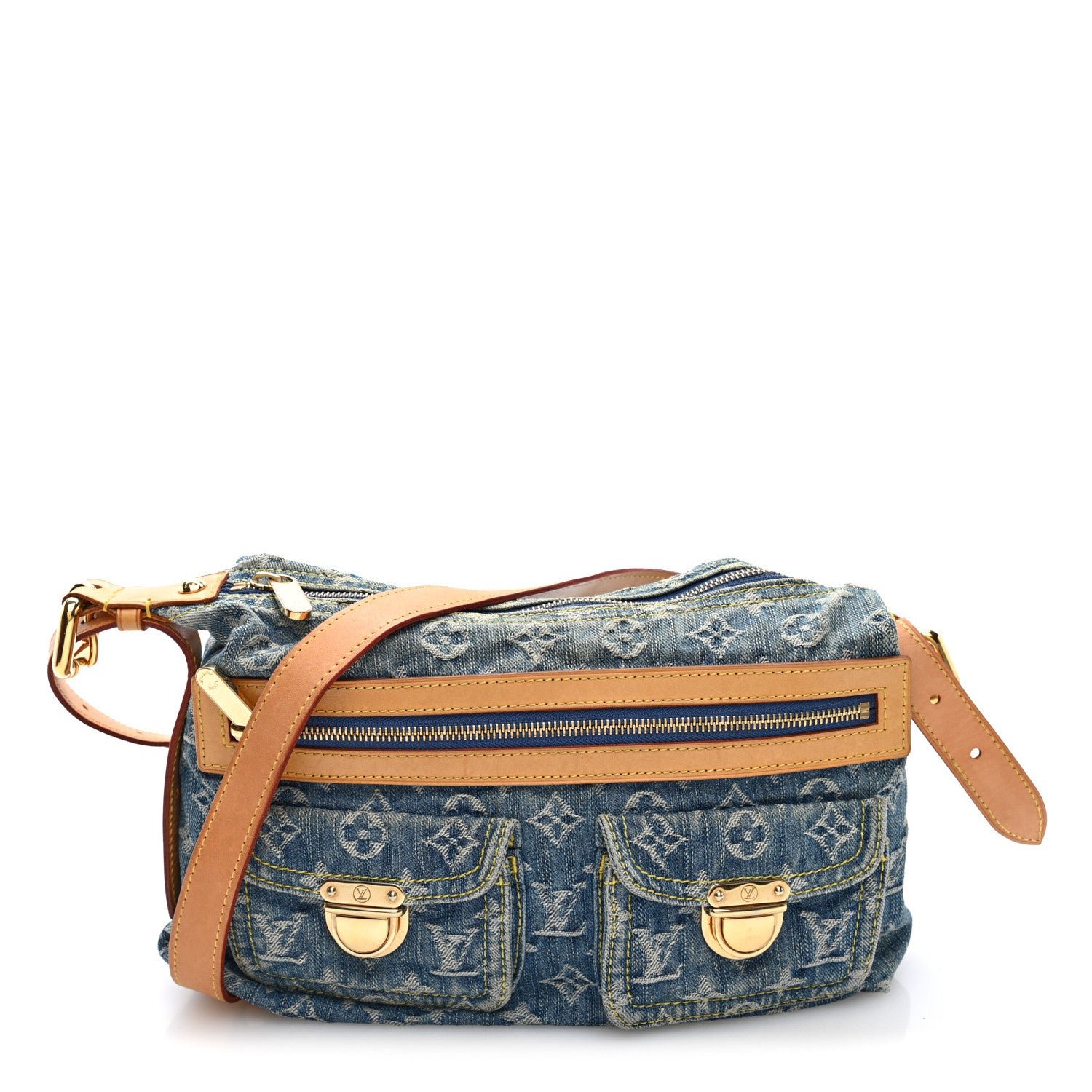 Louis Vuitton Monogram Denim Baggy PM Blue