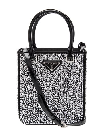 Prada Enameled Metal Triangle Evening Bag