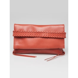 Chloe Chloe Sunset Brown Smooth Leather Mony Fold Clutch Bag