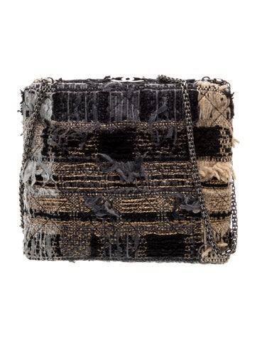 Tweed Il Quadrato Frame Bag