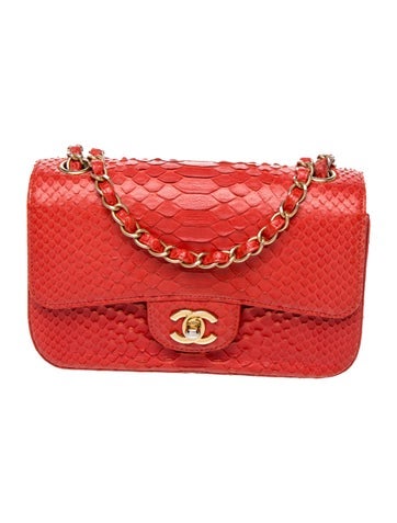 Python Mini Rectangular Flap Bag