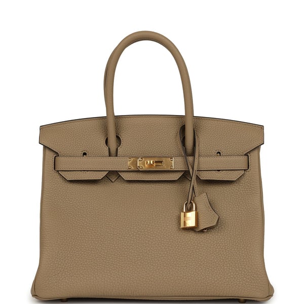 Hermes Hermes Birkin 30 Beige Marfa Togo Gold Hardware
