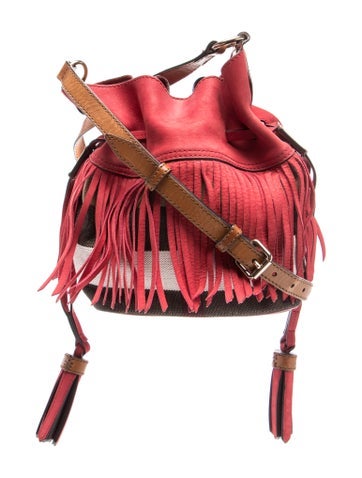 Mega Check Bucket Bag