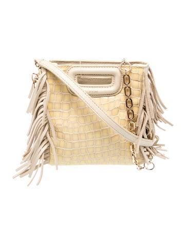 Maje Leather Top Handle Bag