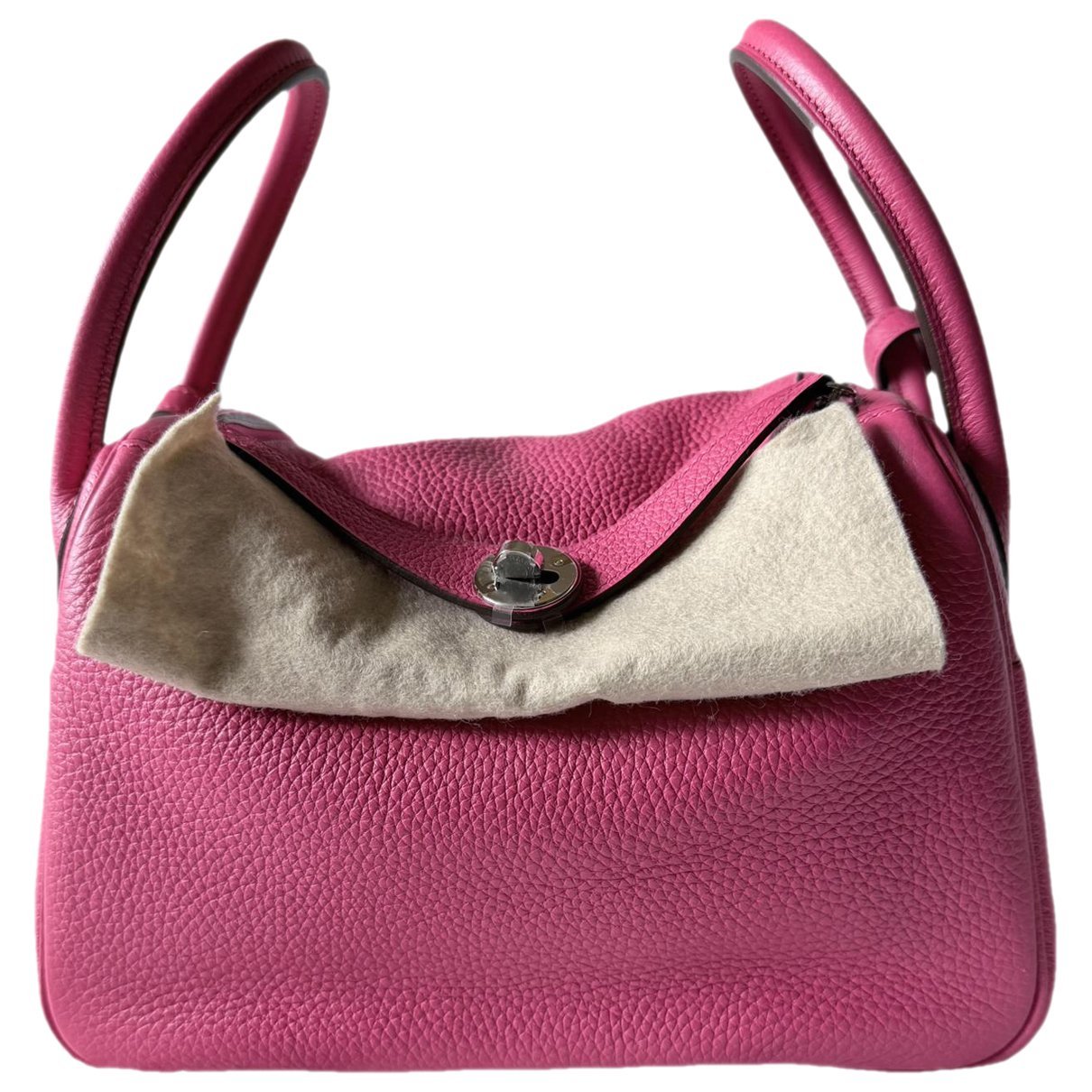 Hermes Lindy Handbag Clemence Leather 2021