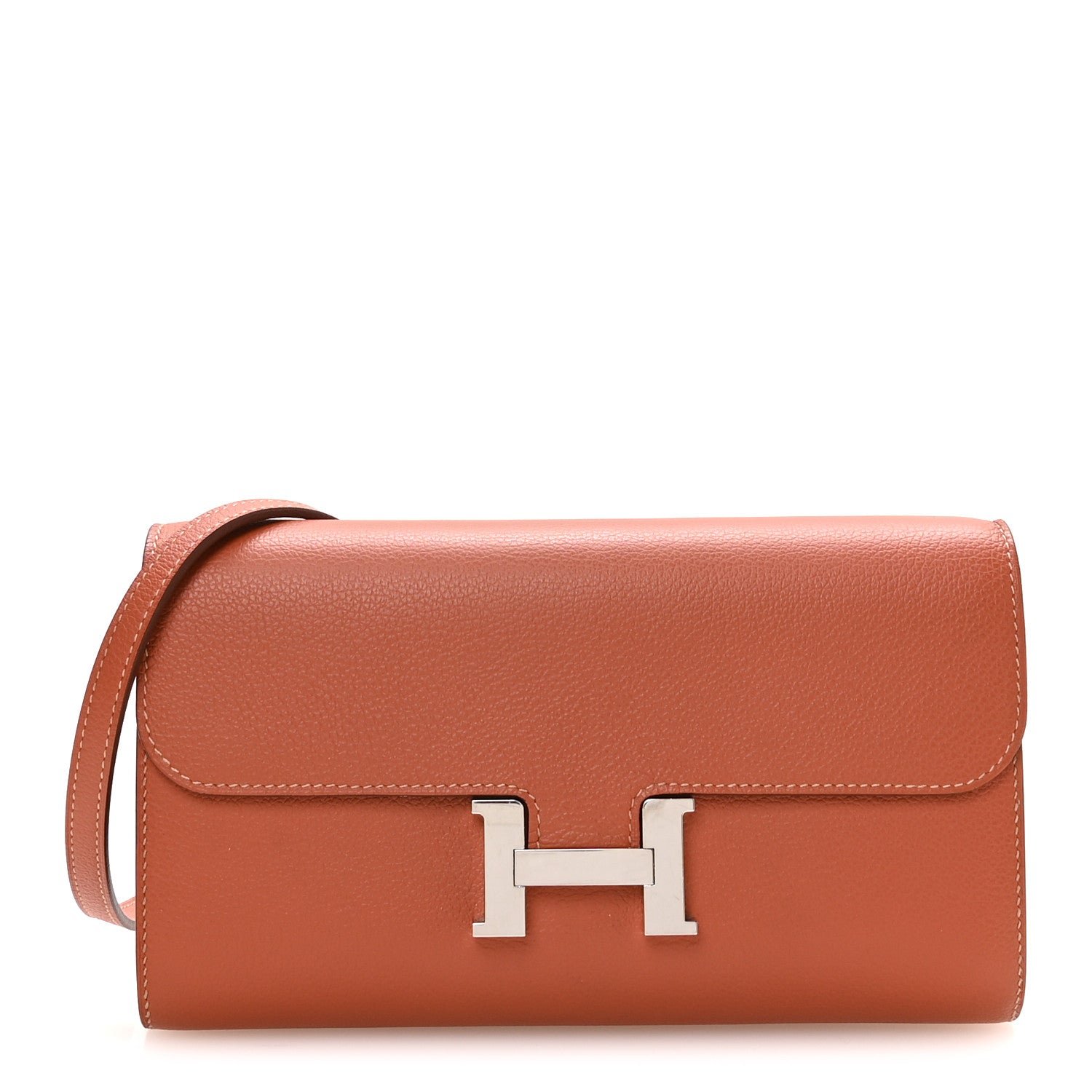 Hermes Evercolor Constance Long Wallet To Go Blush