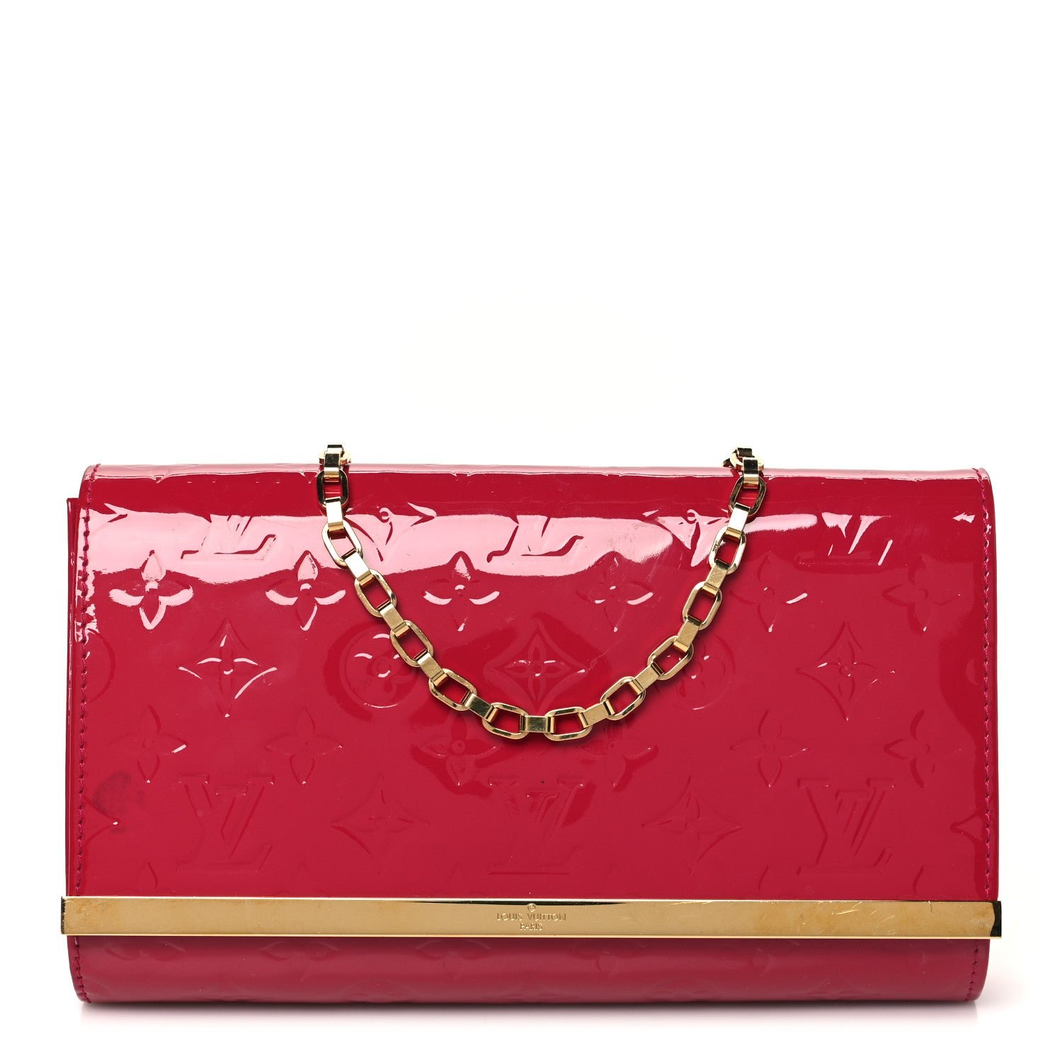 Louis Vuitton Vernis Ana Clutch Rose Indien