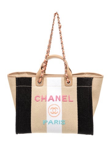 Medium Raffia Deauville Tote