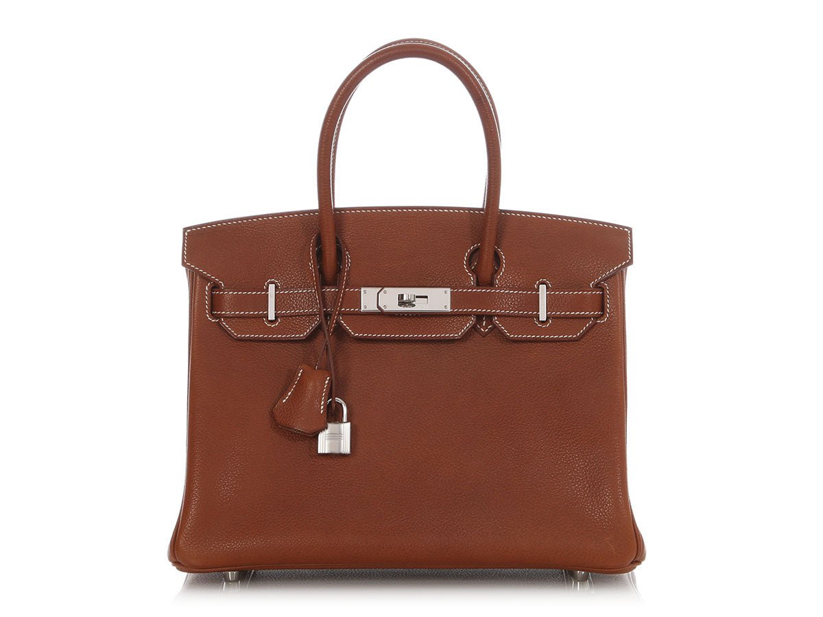 Hermes Hermès Fauve Barenia Faubourg Birkin 30