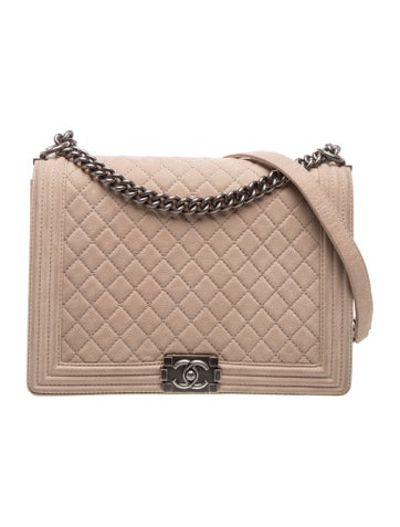 Quilted Nubuck XL Boy Bag