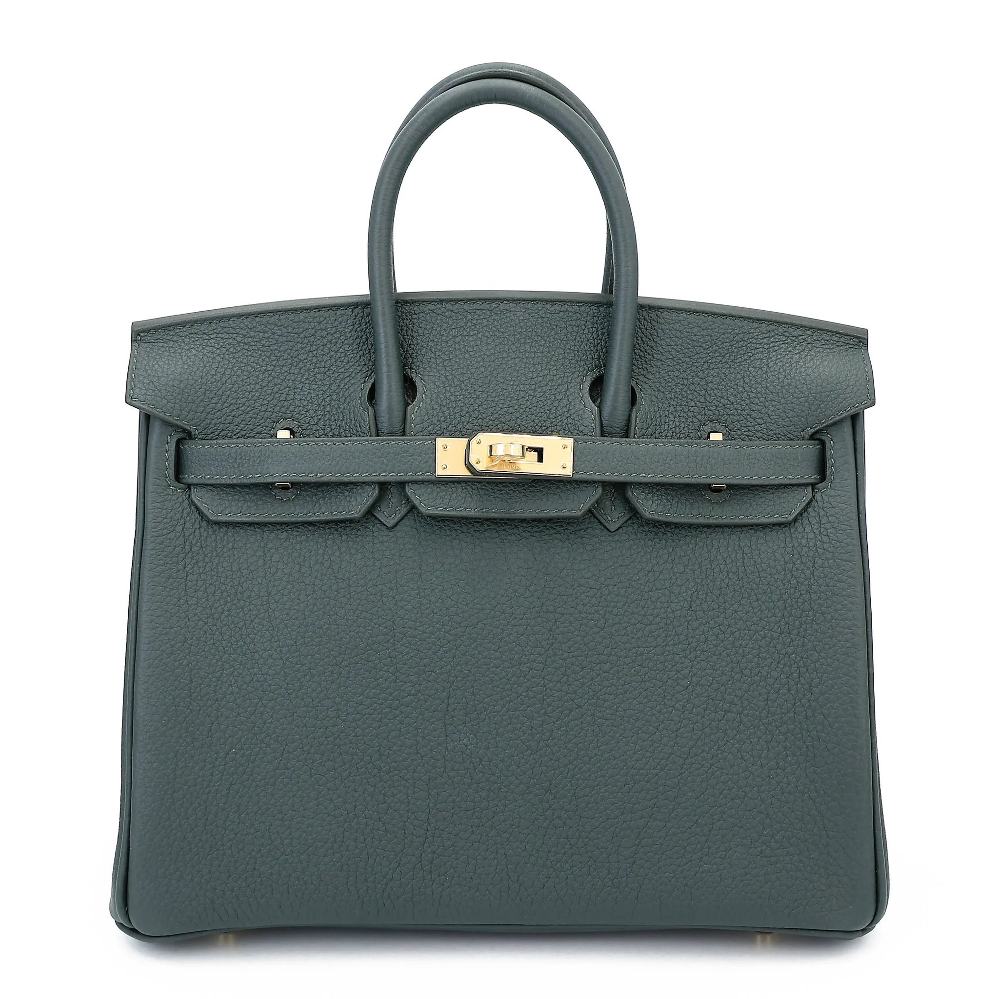 Brand New ( Rank N ) HERMÈS Birkin 25 Vert Mangrove (Q0) Togo Permabrass hardware K (2025)