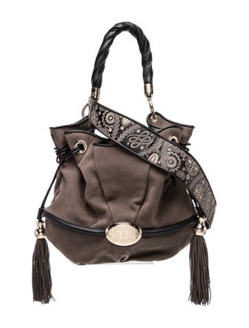 Lancel Suede Shoulder Bag