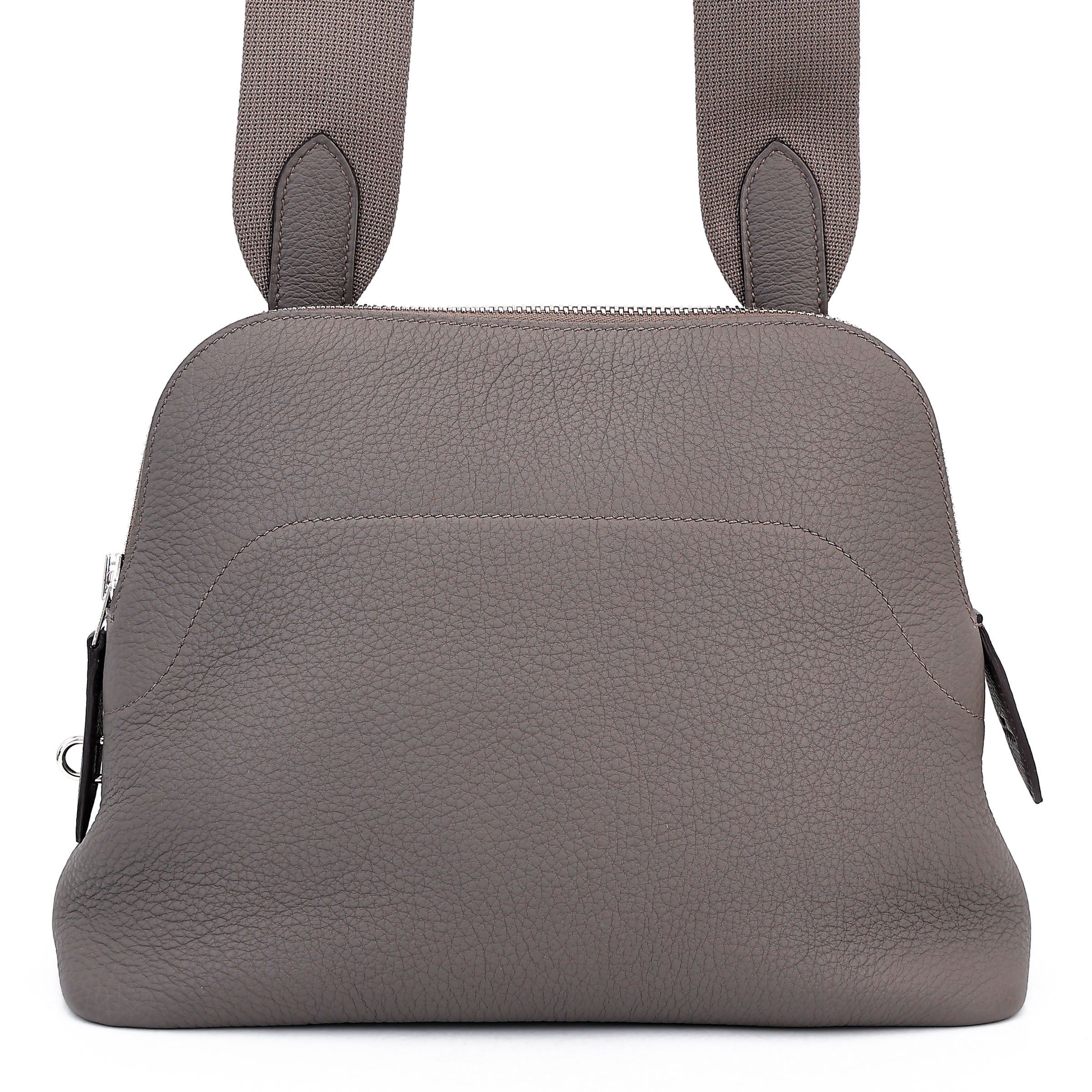 Brand New ( Rank N )  HERMÈS  Bolide Messenger Etain (8F) Togo Palladium hardware K (2025)