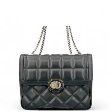 Calfskin Deco Chain Flap