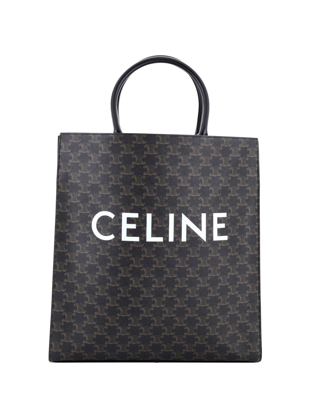 Vertical Cabas Triomphe Coated Canvas Large tote bag