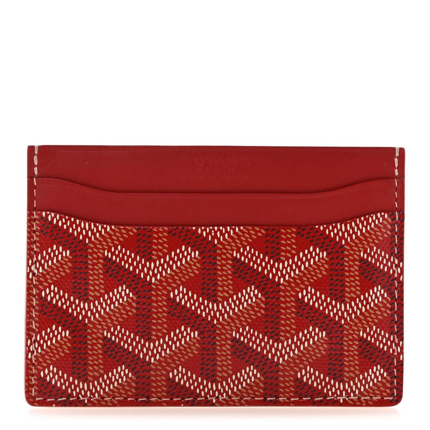 Goyard Goyardine Saint Sulpice Card Holder Red