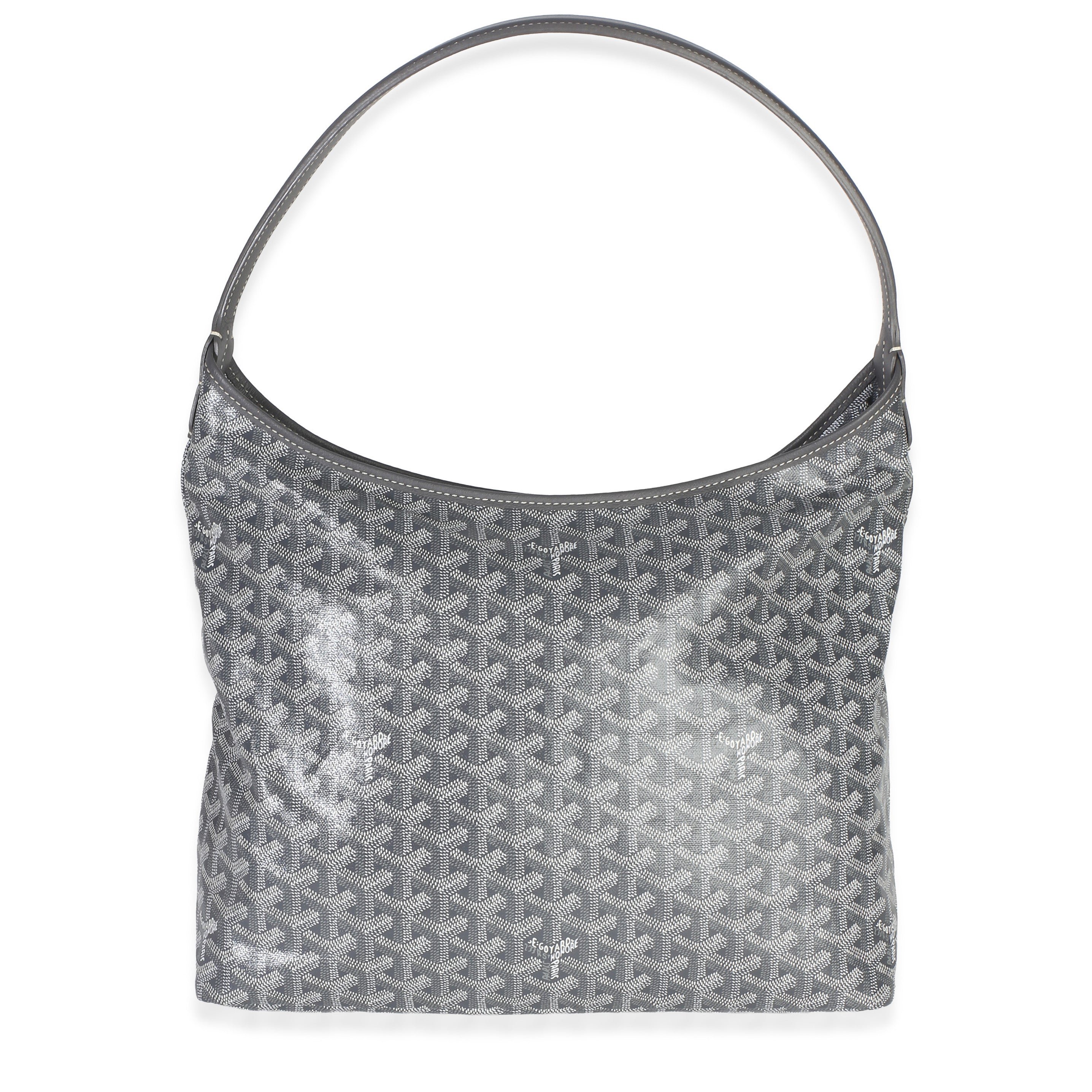 Grey Goyardine Canvas Boheme Hobo