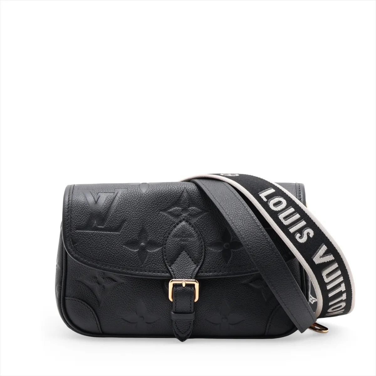 Louis Vuitton Monogram Empreinte Diane M46386 Black There was an RFID response