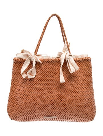 Loeffler Randall Leather Top Handle Bag