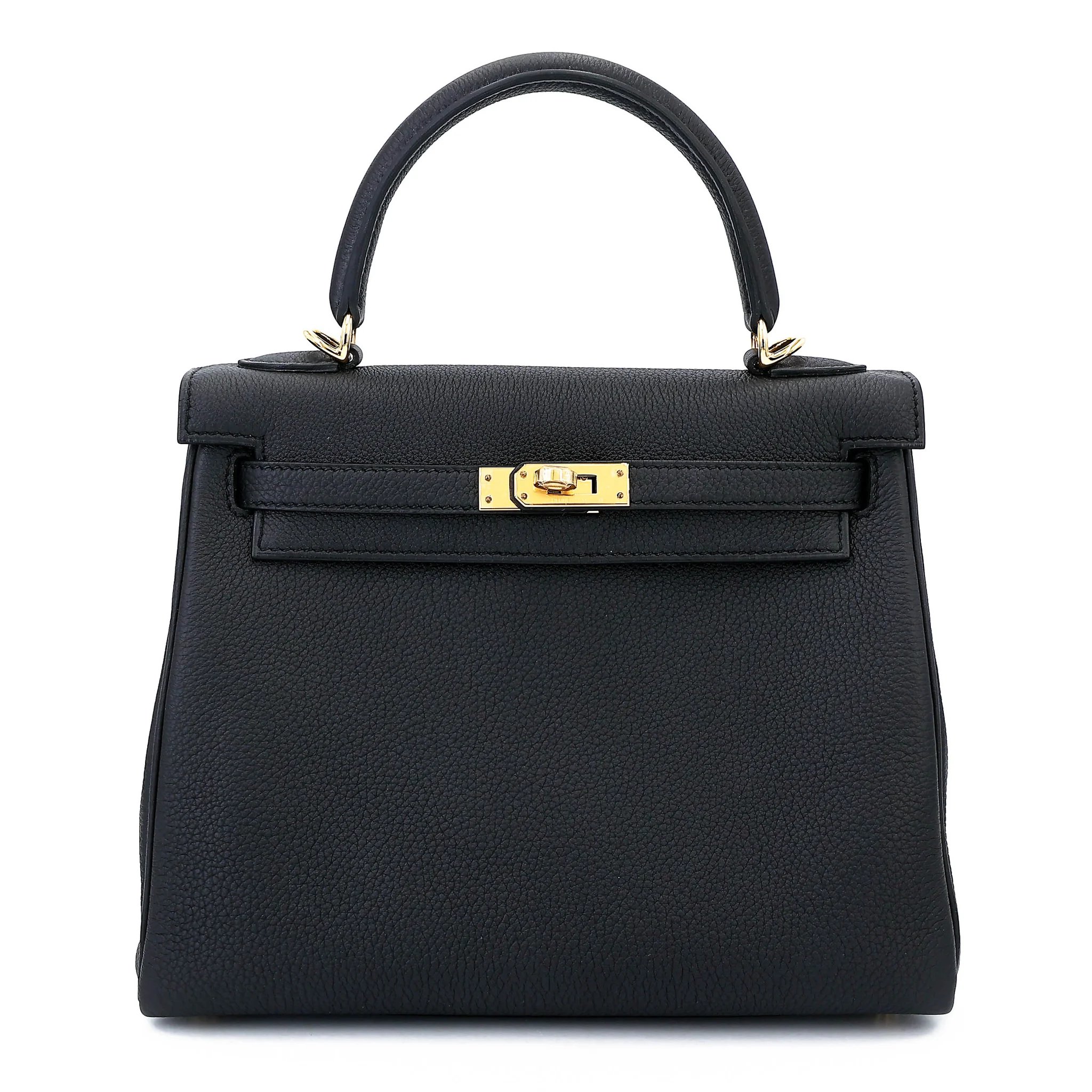 Brand New ( Rank N ) HERMÈS Kelly 25 Noir (89) Togo Gold hardware G (2026)