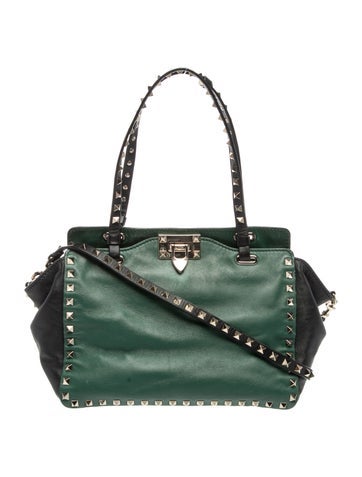 Rockstud Top Handle Bag