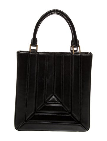 Mlouye Leather Top Handle Bag