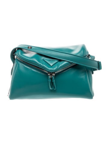 Prada Nappa Leather Signaux padded Nappa shoulder Bag Medium