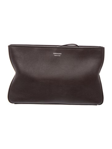 Ferragamo Leather Clutch