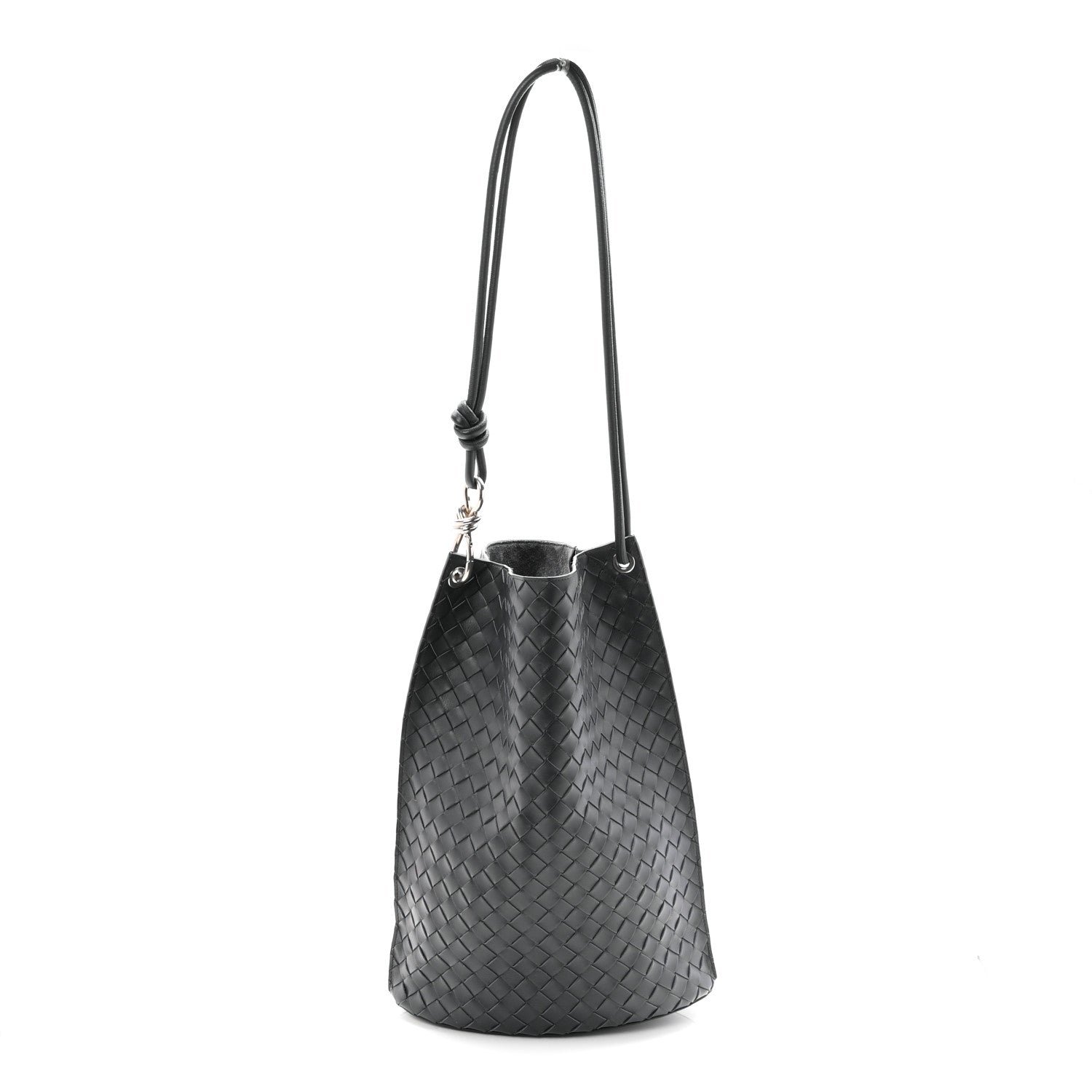Bottega Veneta Bottega Veneta Nappa Intrecciato Medium Knot Bucket Bag Ardoise
