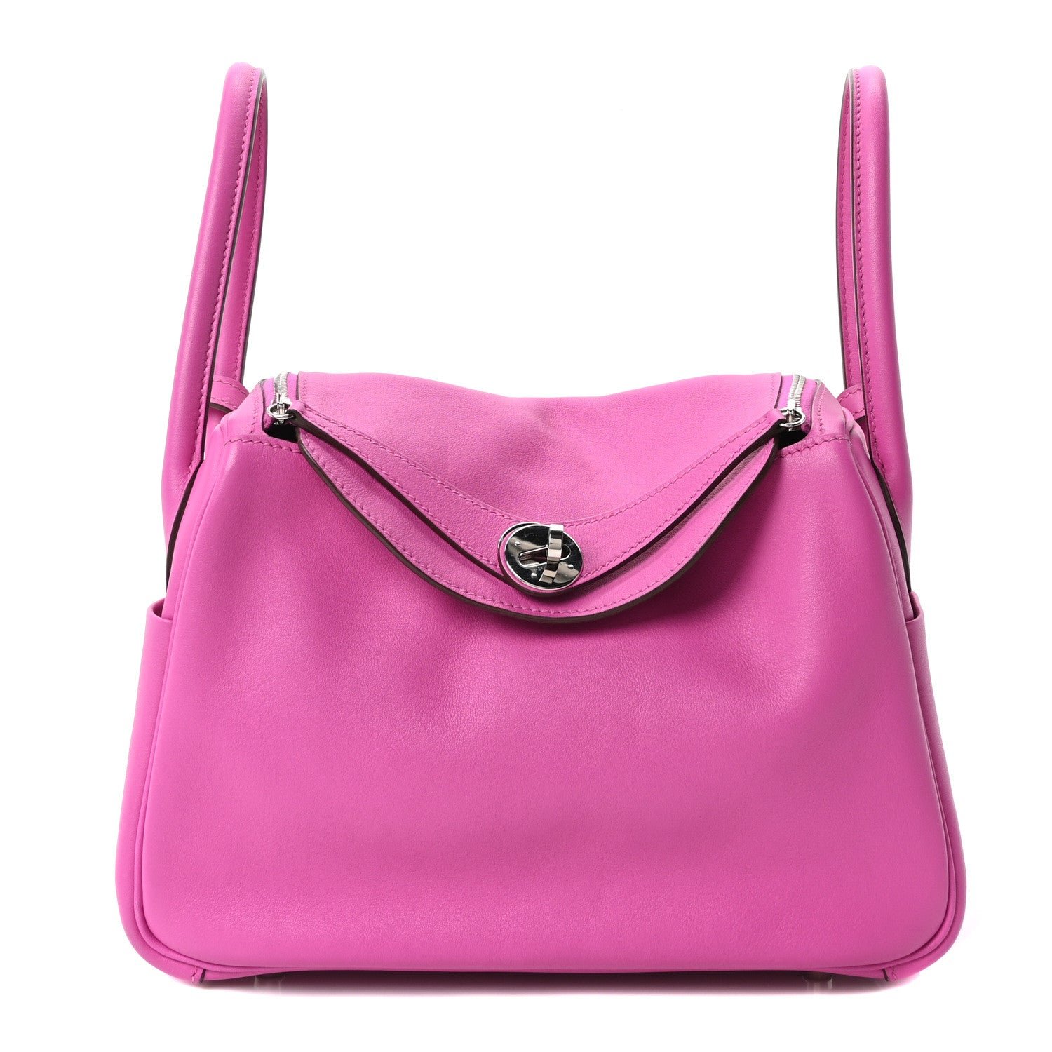 Hermes Swift Epsom Lindy 30 Tressage De Cuir Magnolia Bleu Saphir Craie