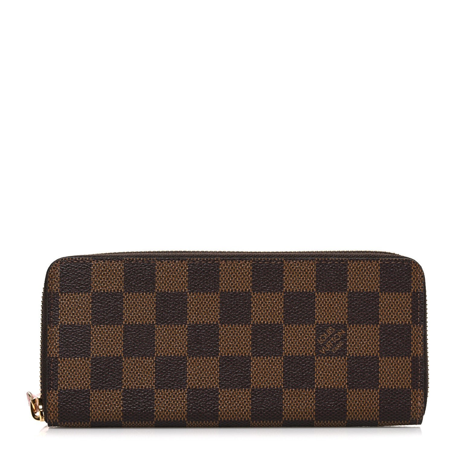 Louis Vuitton Damier Ebene Clemence Wallet Rose Ballerine