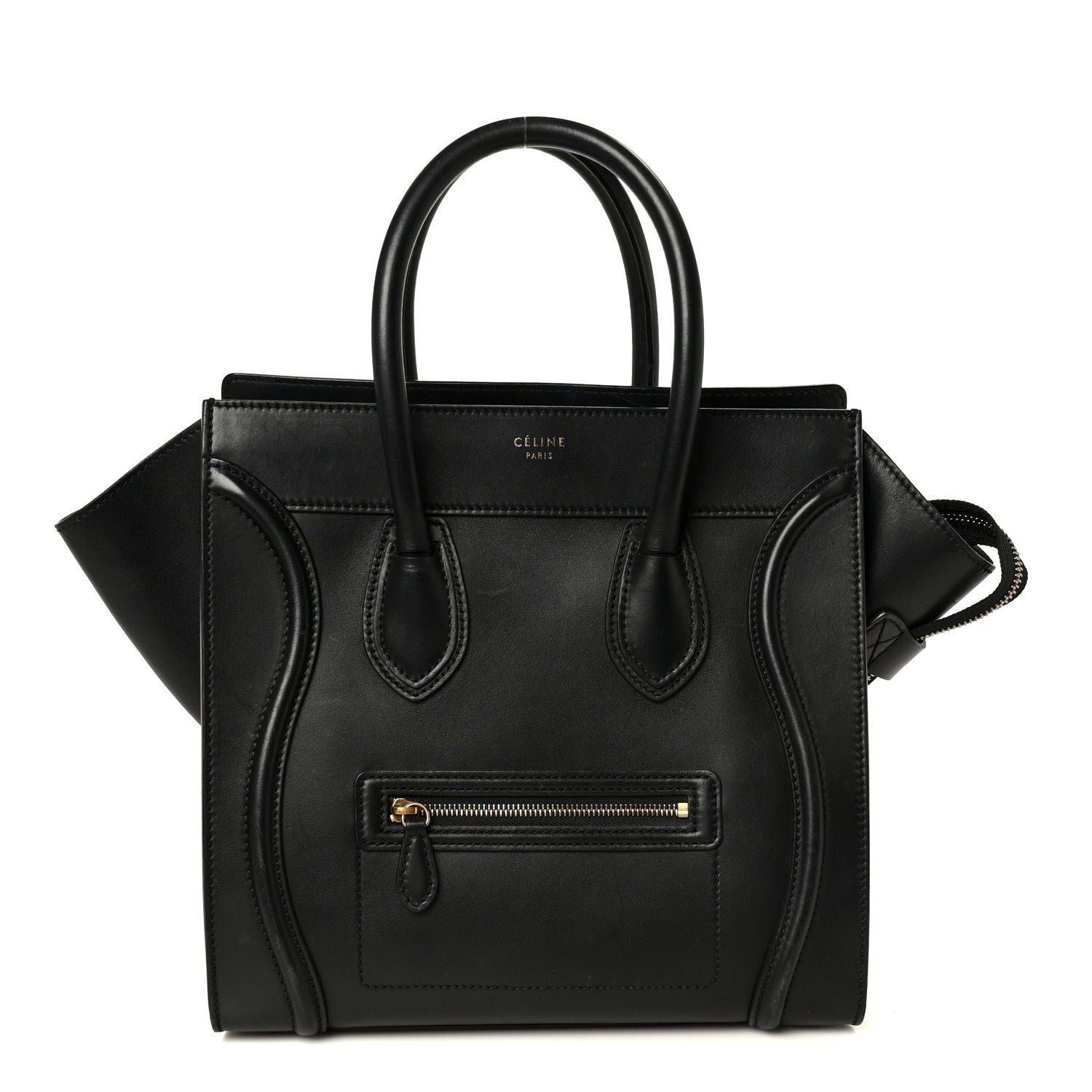 Smooth Calfskin Mini Luggage Black
