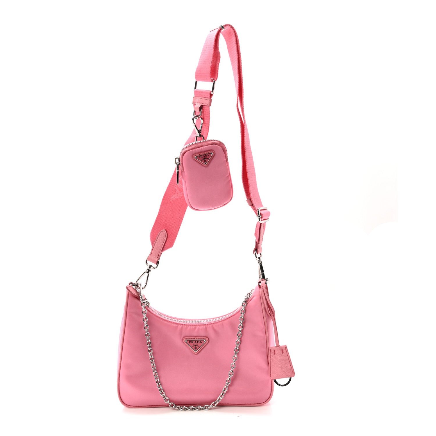 Prada Nylon Re-Edition 2005 Shoulder Bag Begonia