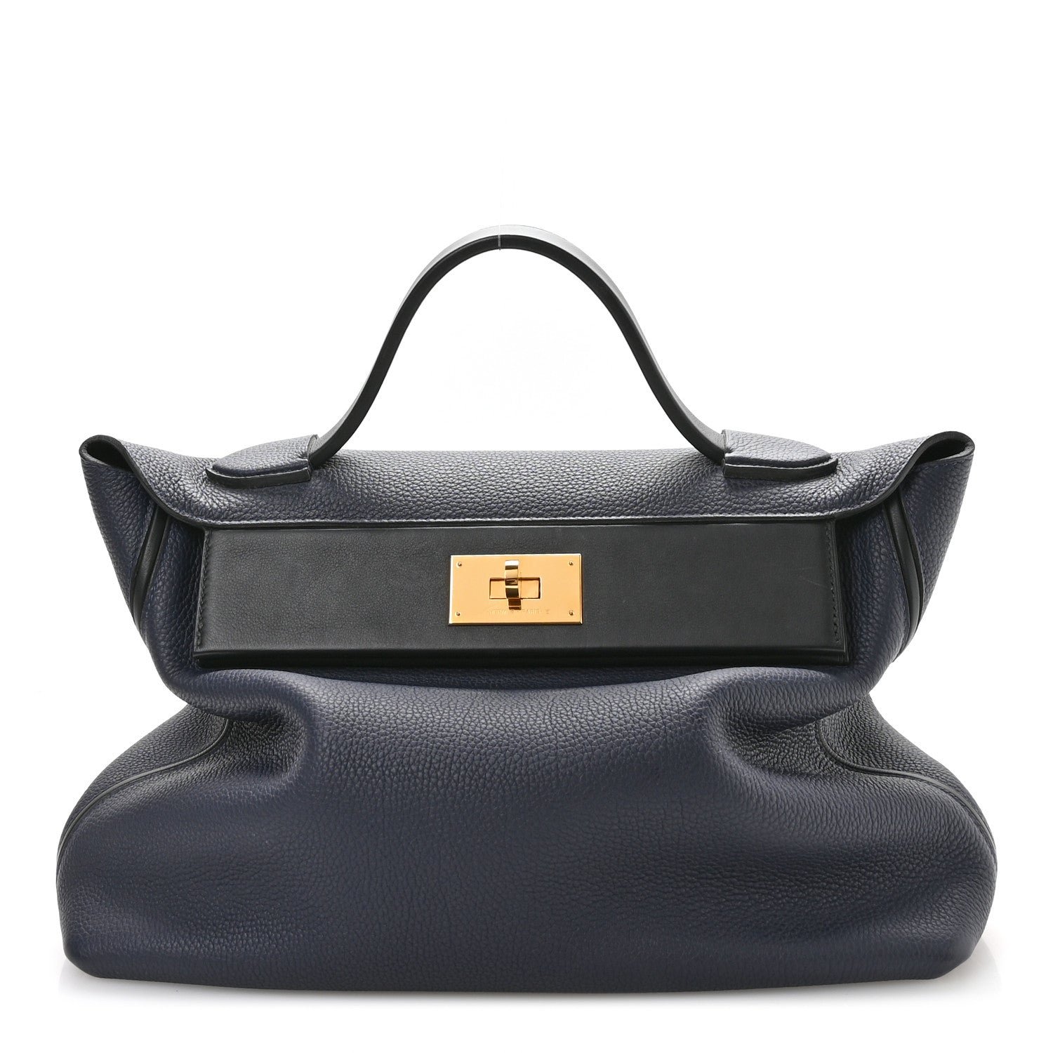 Hermes Togo Swift 24/24 35 Bleu Indigo Black