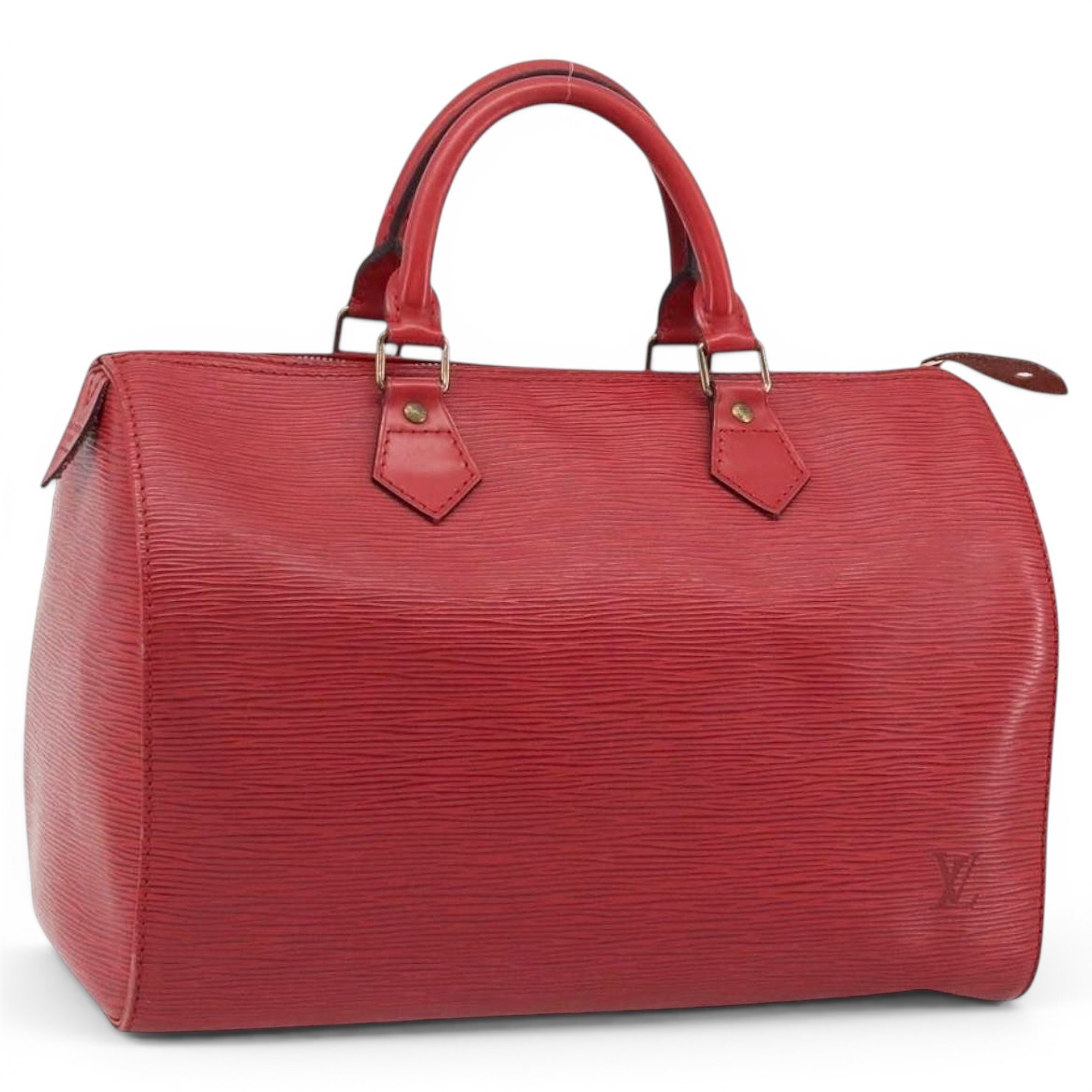 Speedy leather bowling bag
