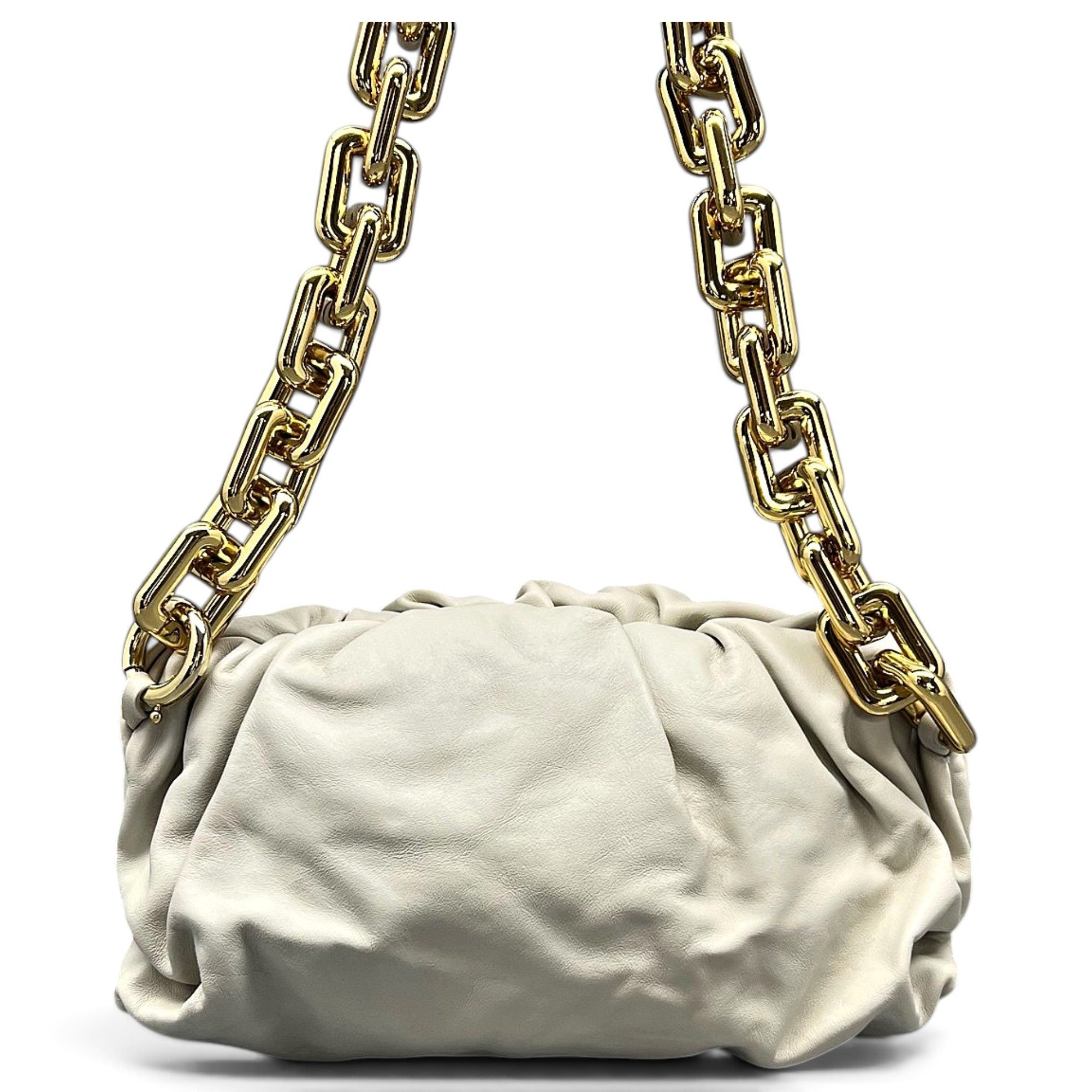 Chain Pouch leather handbag