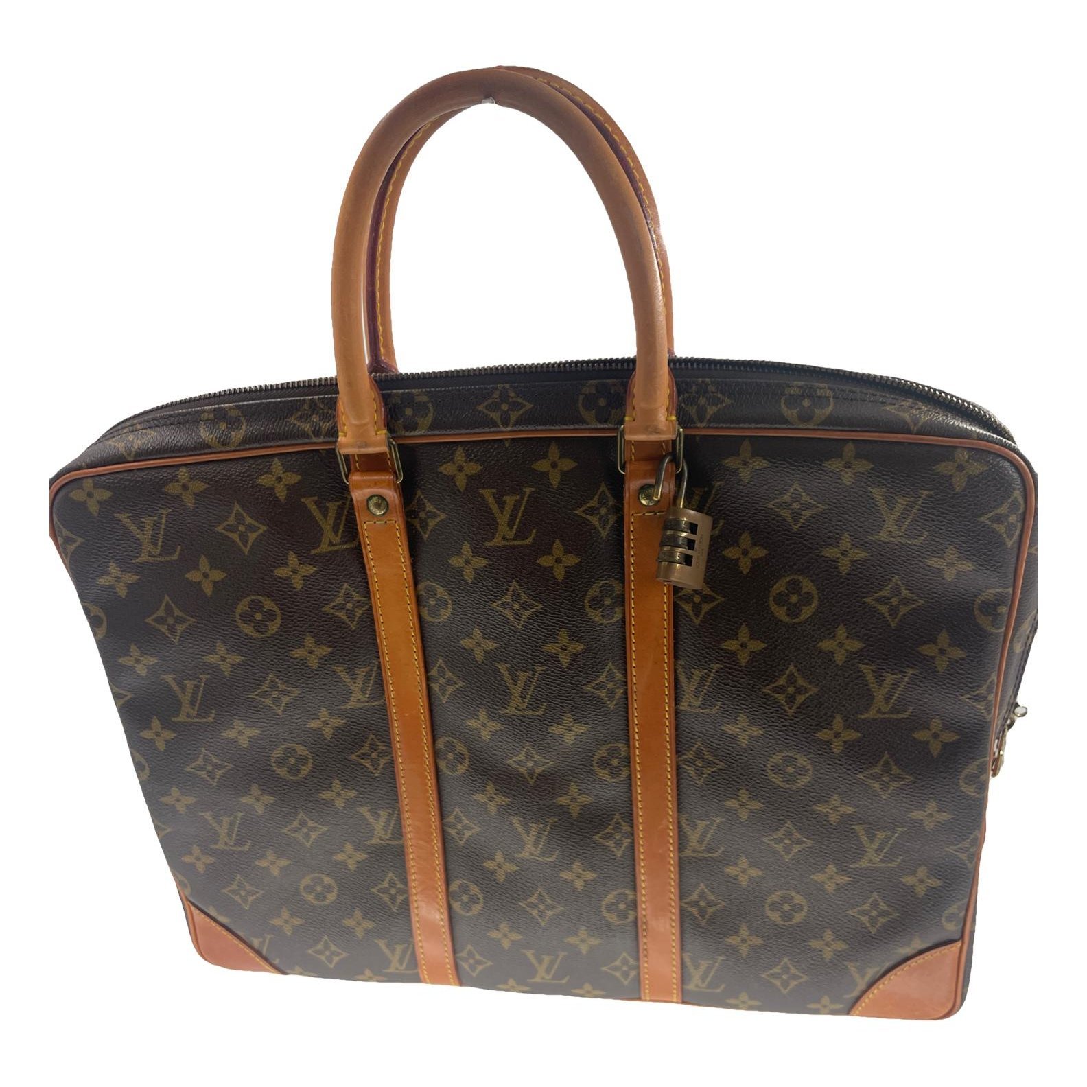 Porte Documents Voyage leather handbag