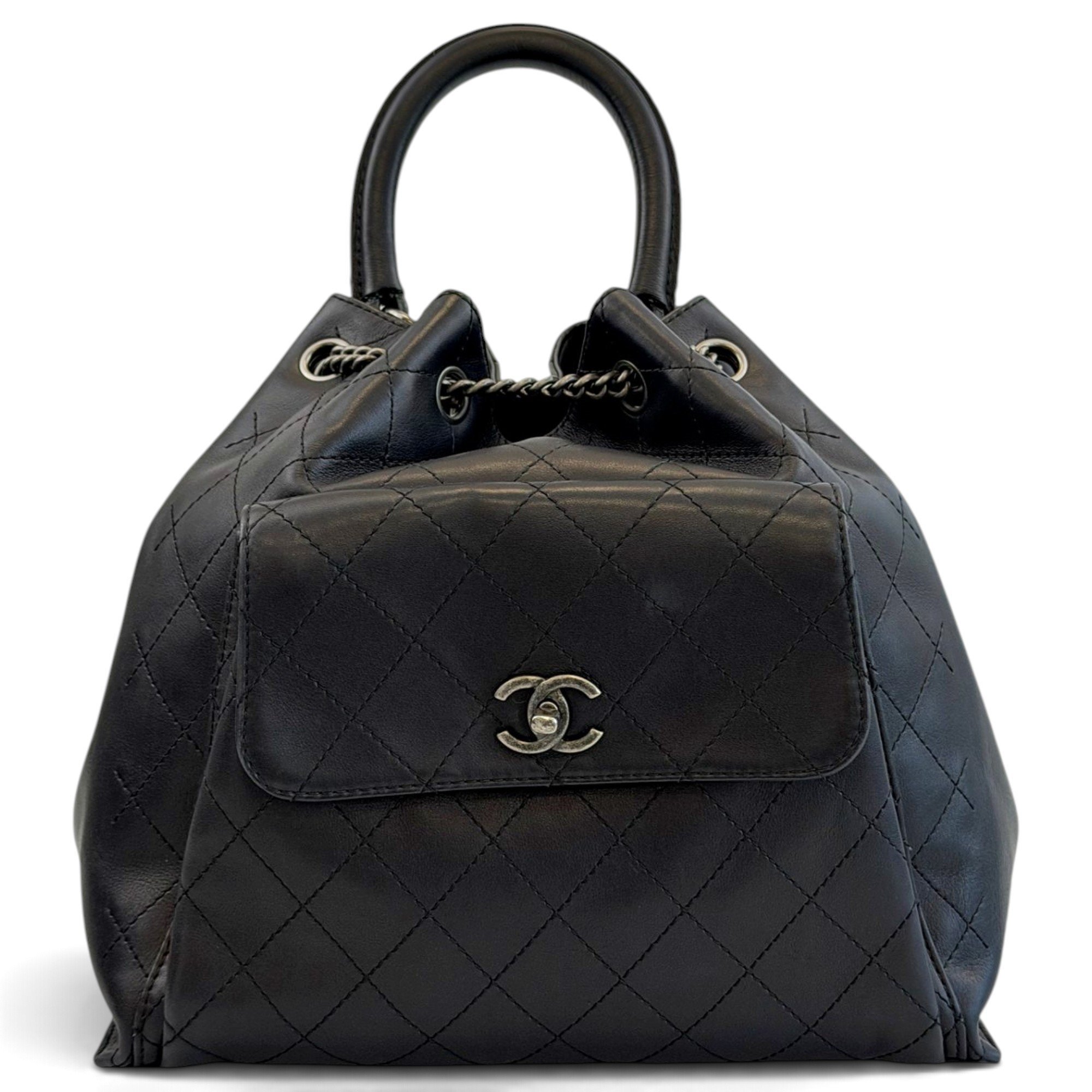 Leather backpack