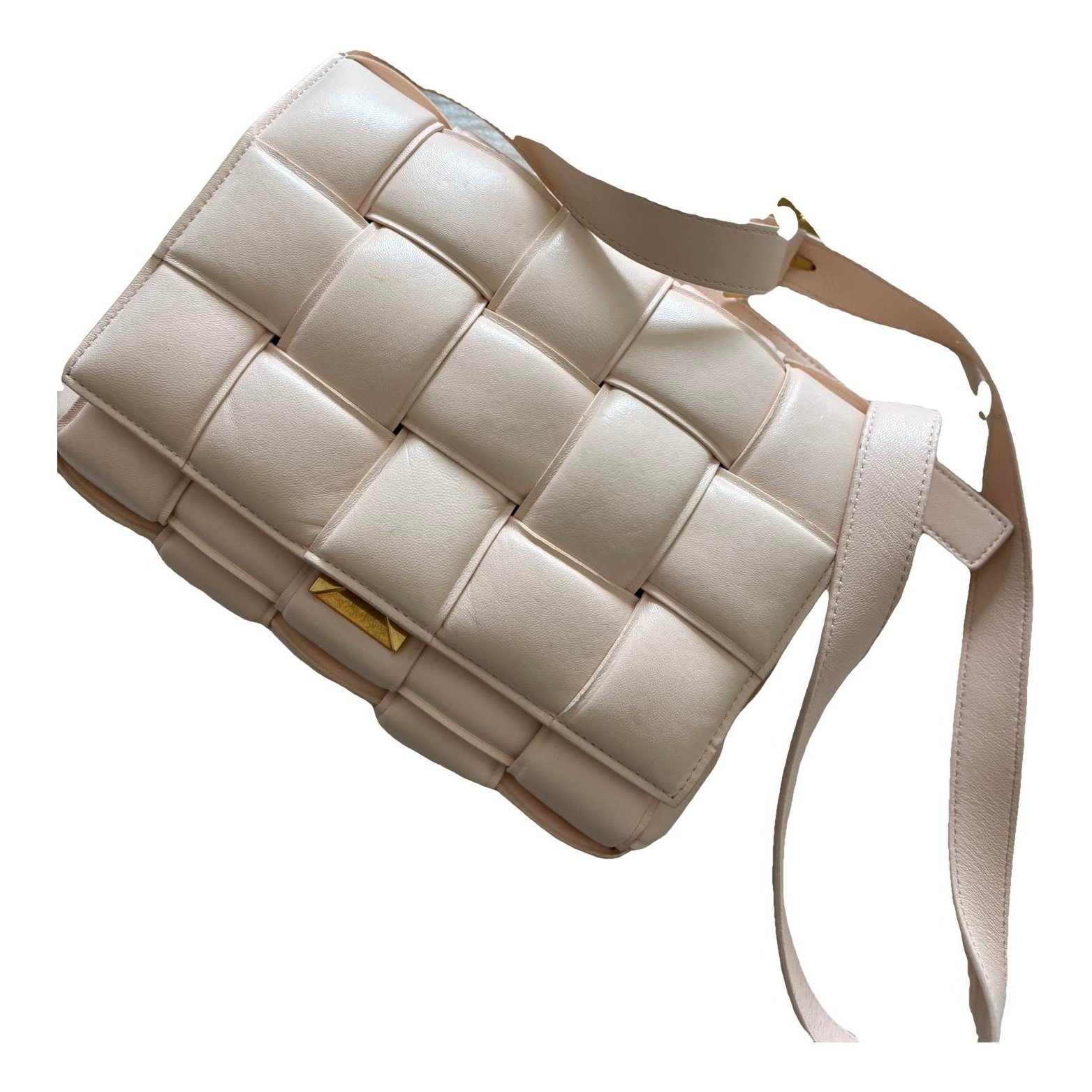 Cassette leather handbag