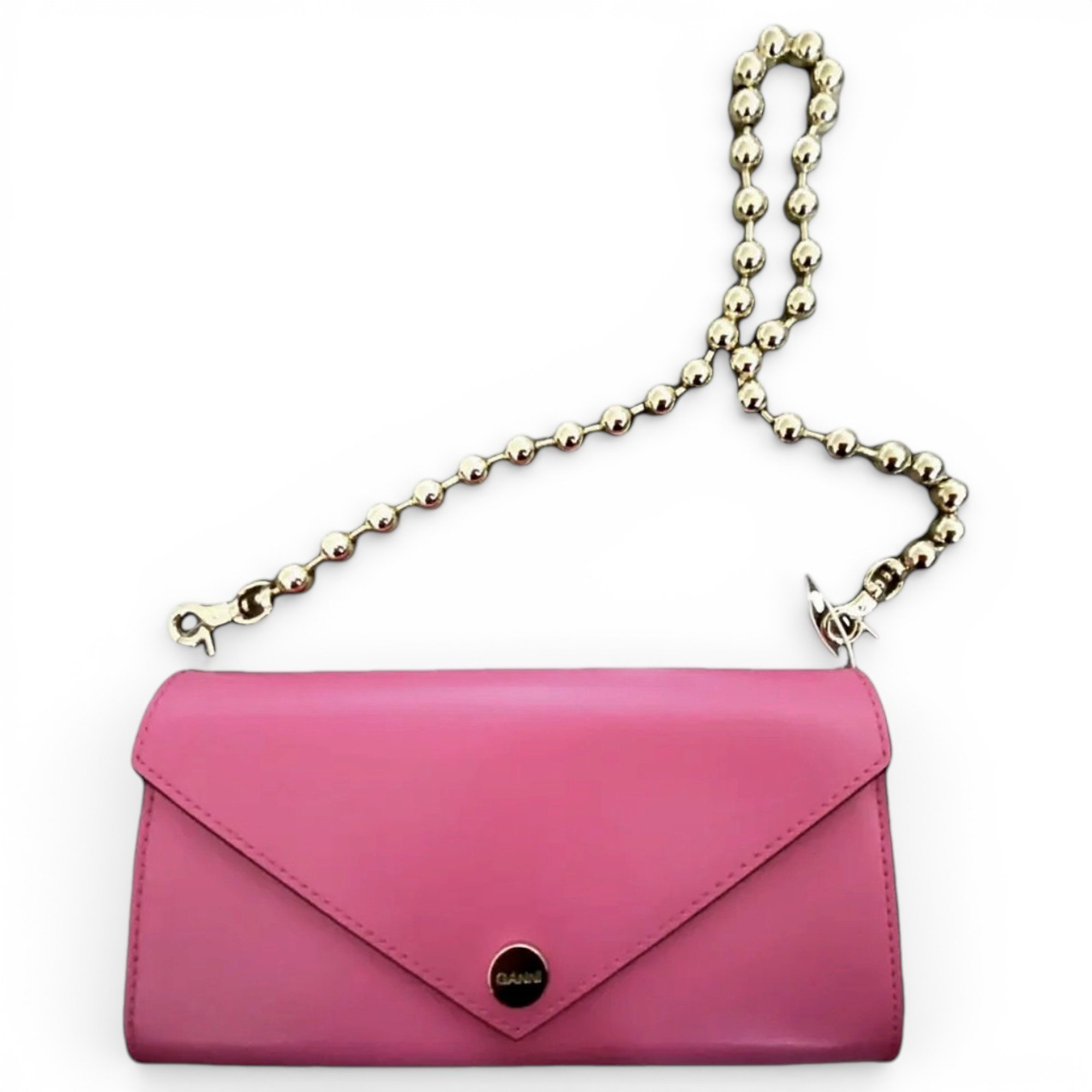 Leather clutch bag