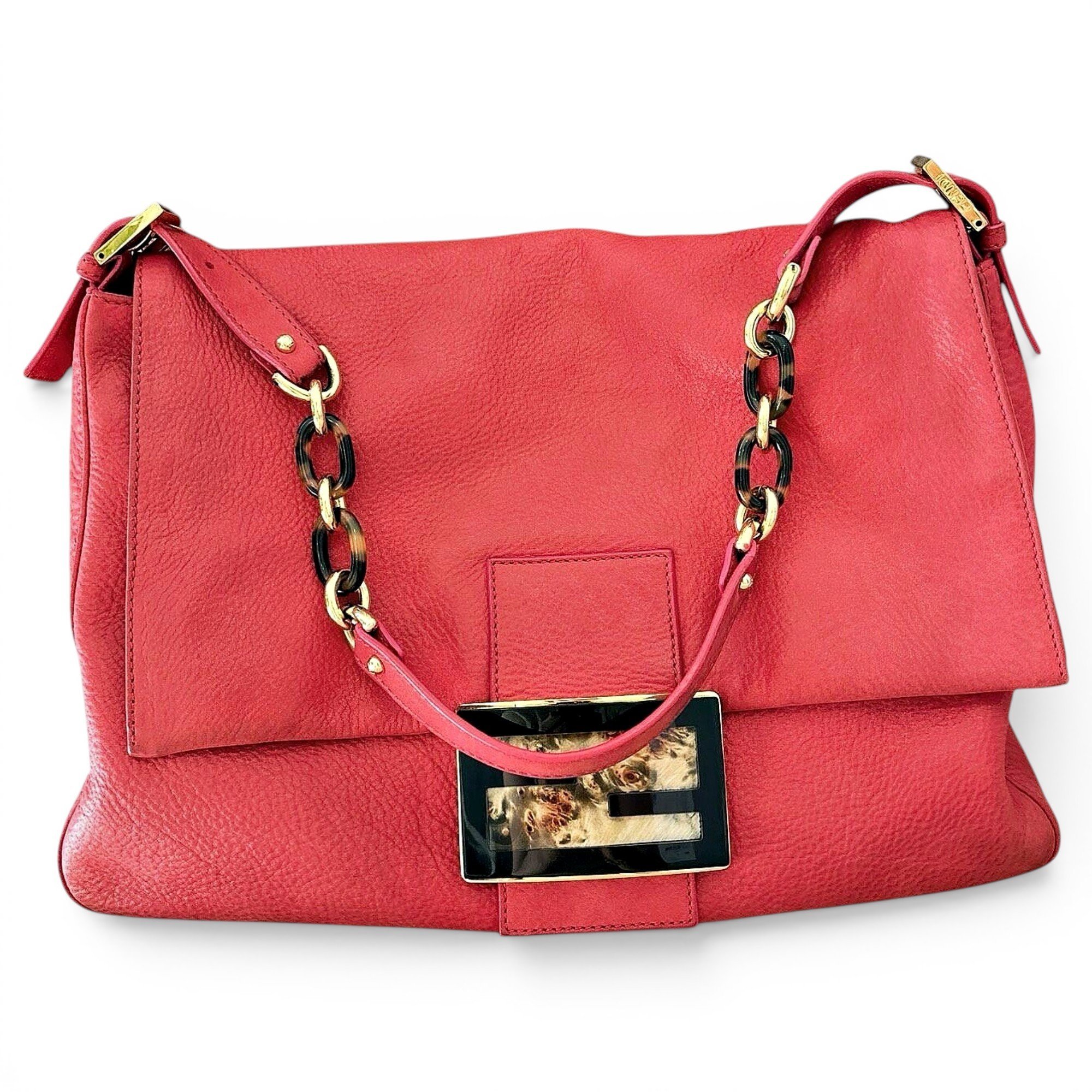 Baguette leather handbag