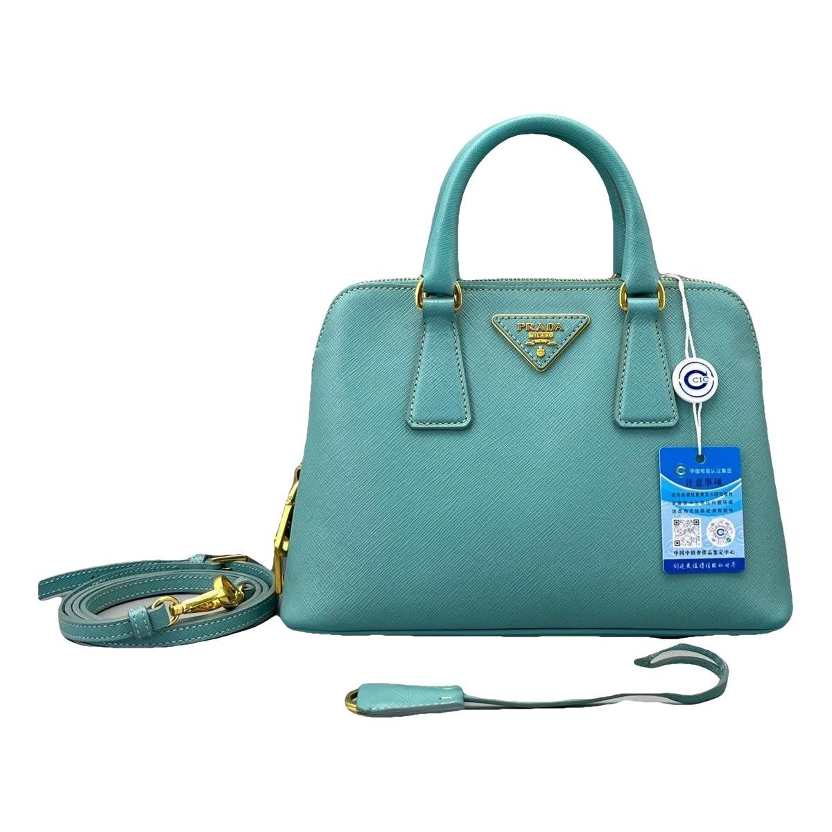 Promenade leather handbag