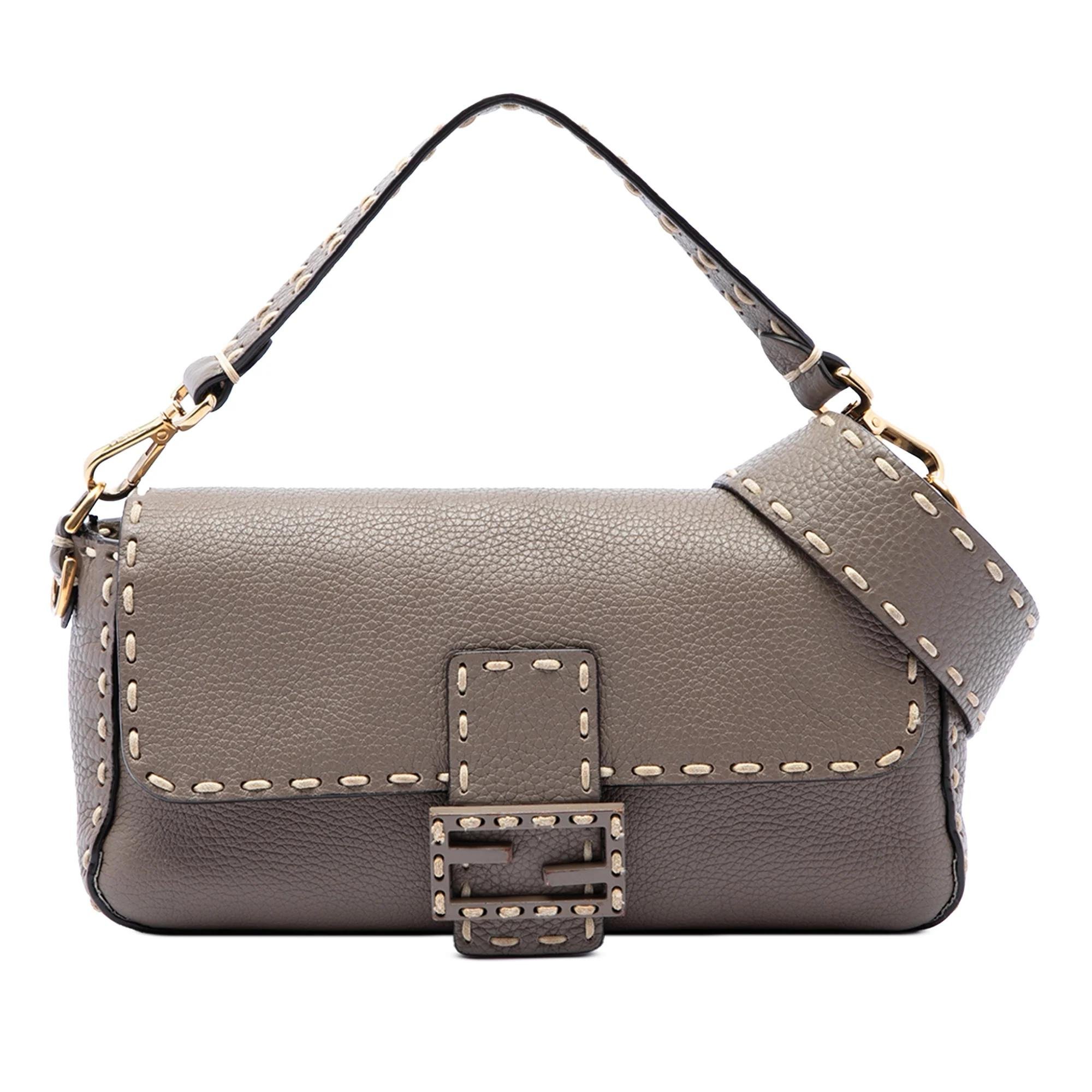 Baguette leather satchel