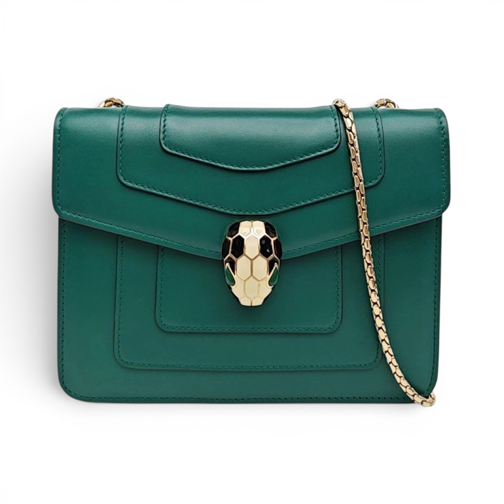 Serpenti leather crossbody bag