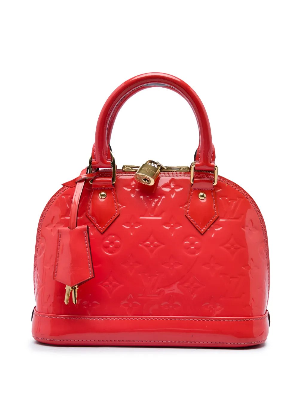 2014 Monogram Vernis Alma BB satchel