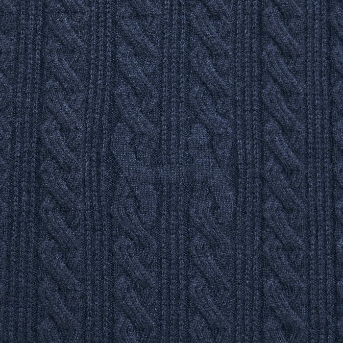 Marine Cashmere "Torsades Et H Fantome" Crewneck Sweater