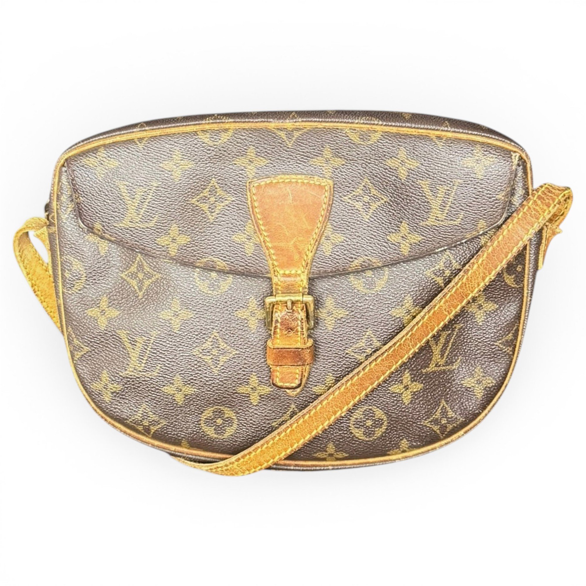 Jeune fille leather crossbody bag