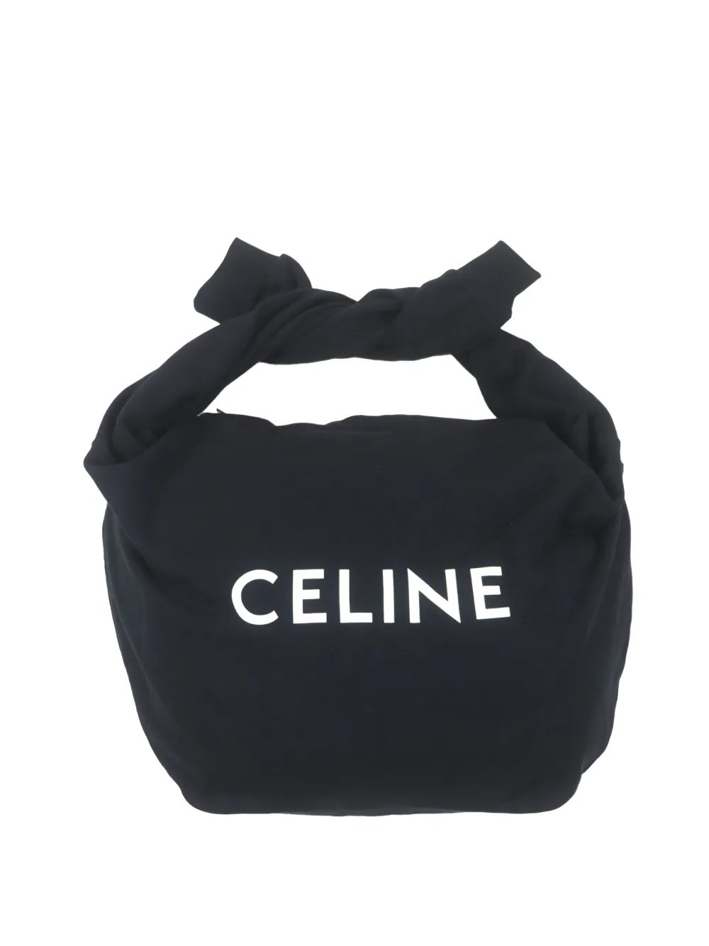 Celine 2018-2026 Cotton Logo Sweat Knotted shoulder bag