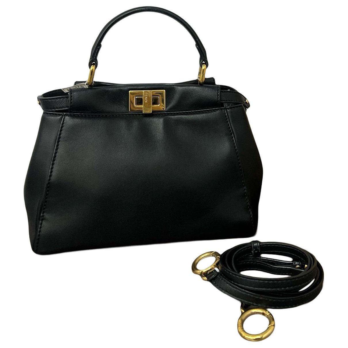 Peekaboo leather handbag
