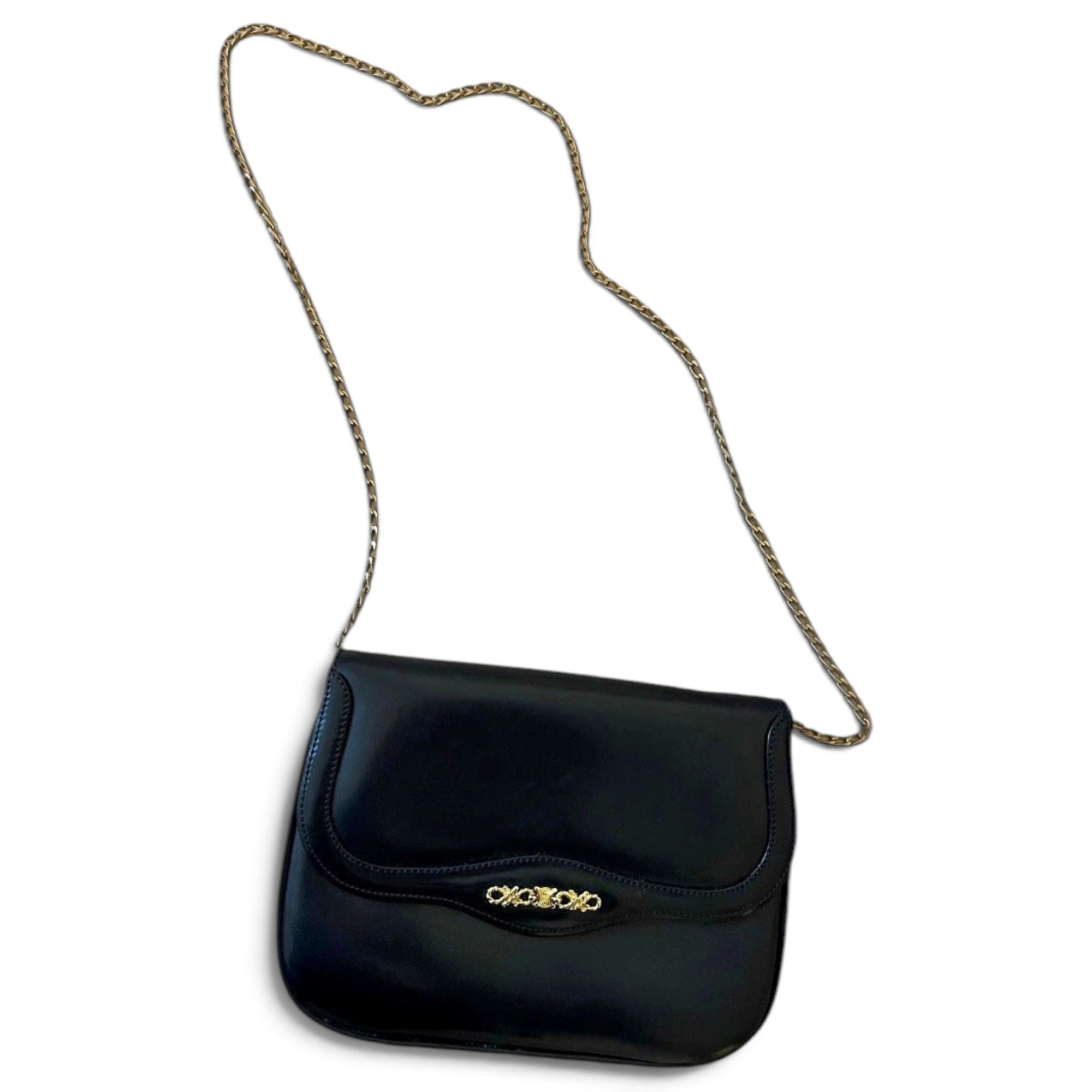 Leather clutch bag